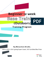 Beginner 12 Week (Outdoors) : Base Training