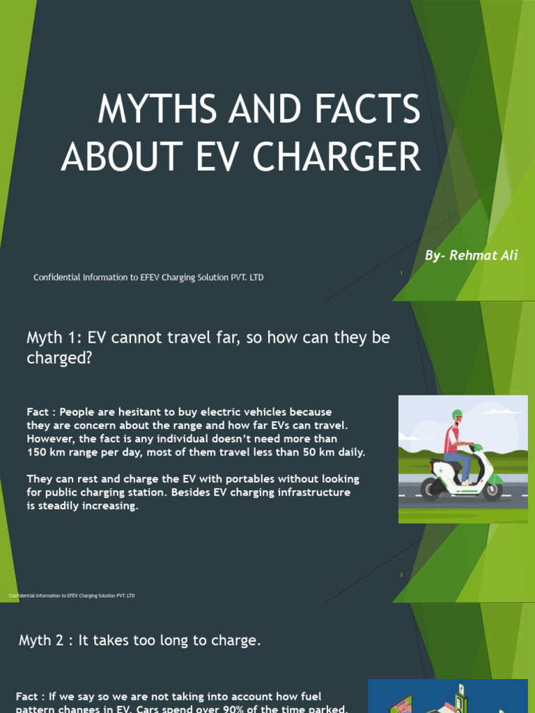 Myths Facts About Ev Pdf Electric Vehicle Battery Charger
