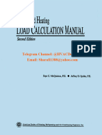 Ashrae Cooling and Heating Load Calculation Manual 1992