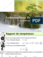 Turbomachines Thermiques I - Considérations Générales