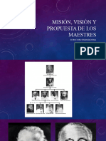 Misión, Visión y Propuesta de Los Maestres