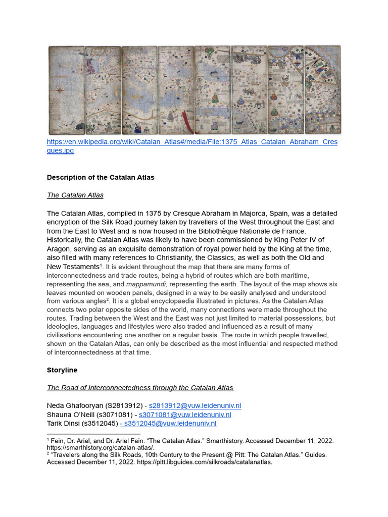 Catalan Atlas: Silk Road Connections | PDF | Silk Road | Mongol Empire