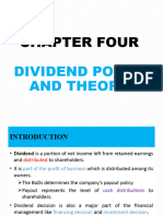 Chapter Four Dividend Policy