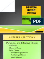 Chapter 3 Section 1 Participial and Infinitive Phrases