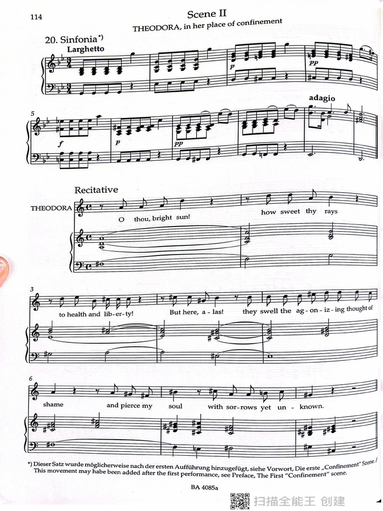 Theodora, HWV 68 With Darkness Deep As I | PDF