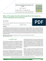 Effect of Economic Growth and Foreign Direct Investment On Asian Countries
