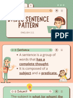 1 - Basic Sentence Pattern