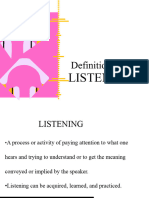 Types of Listening