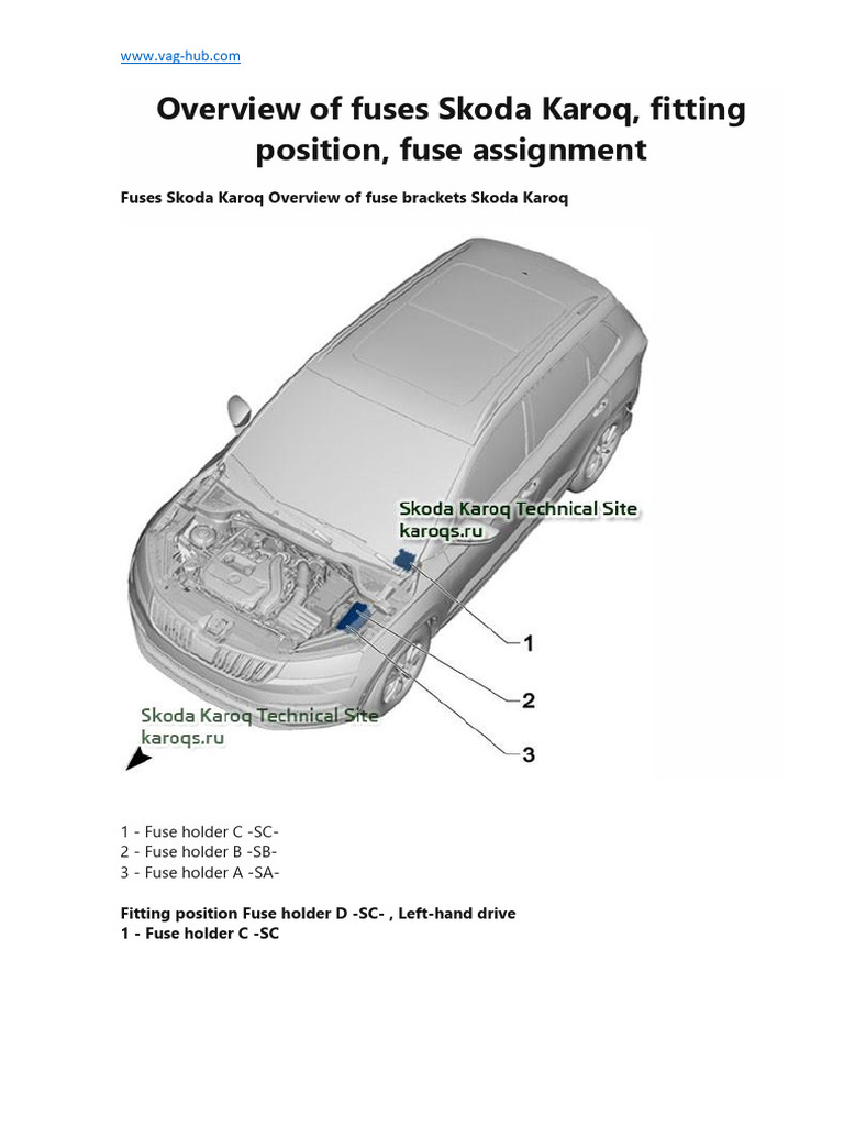 Skoda Karoq, Fitting Position | PDF