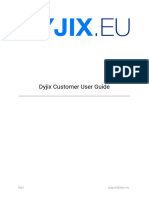 Dyjix - Customer User Guide