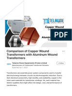 Comparison of Copper Wound Transformers With Aluminum Wound Transformers