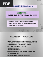 Chapter 8 - Internal Flow (Pipe Flow)