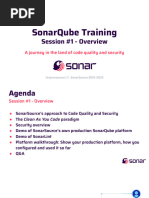 SonarQube Training - Overview Session