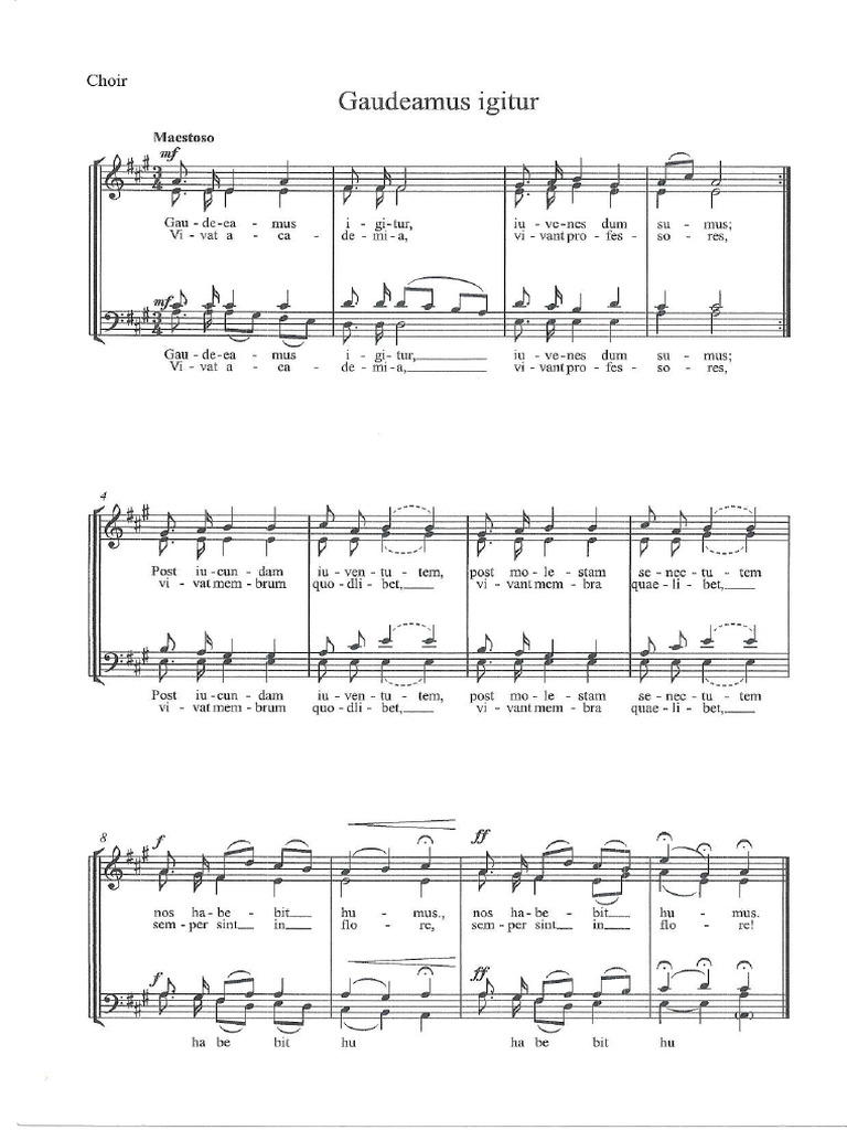 Gaudeamus Igitur | PDF