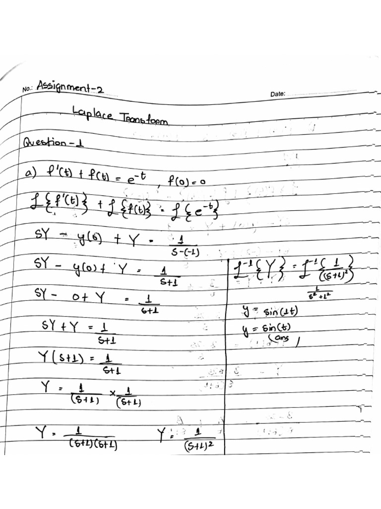 Maths 2 Assignment 2 Wasit Jamal Abid I23023836 | PDF
