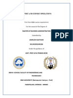 Import-Export documentation-Internship-Report