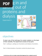 Salting In, Salting Out, and Dialysis of Proteins | PDF | Solubility ...