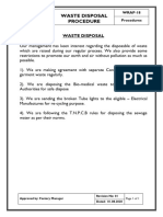 WRAP 18 Waste Disposal Procedure