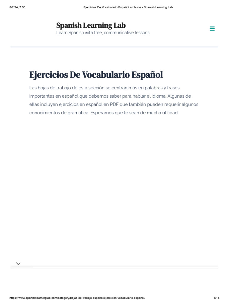 Los Animales de la Granja en Español: Vocabulario y Ejercicios - Spanish  Learning Lab