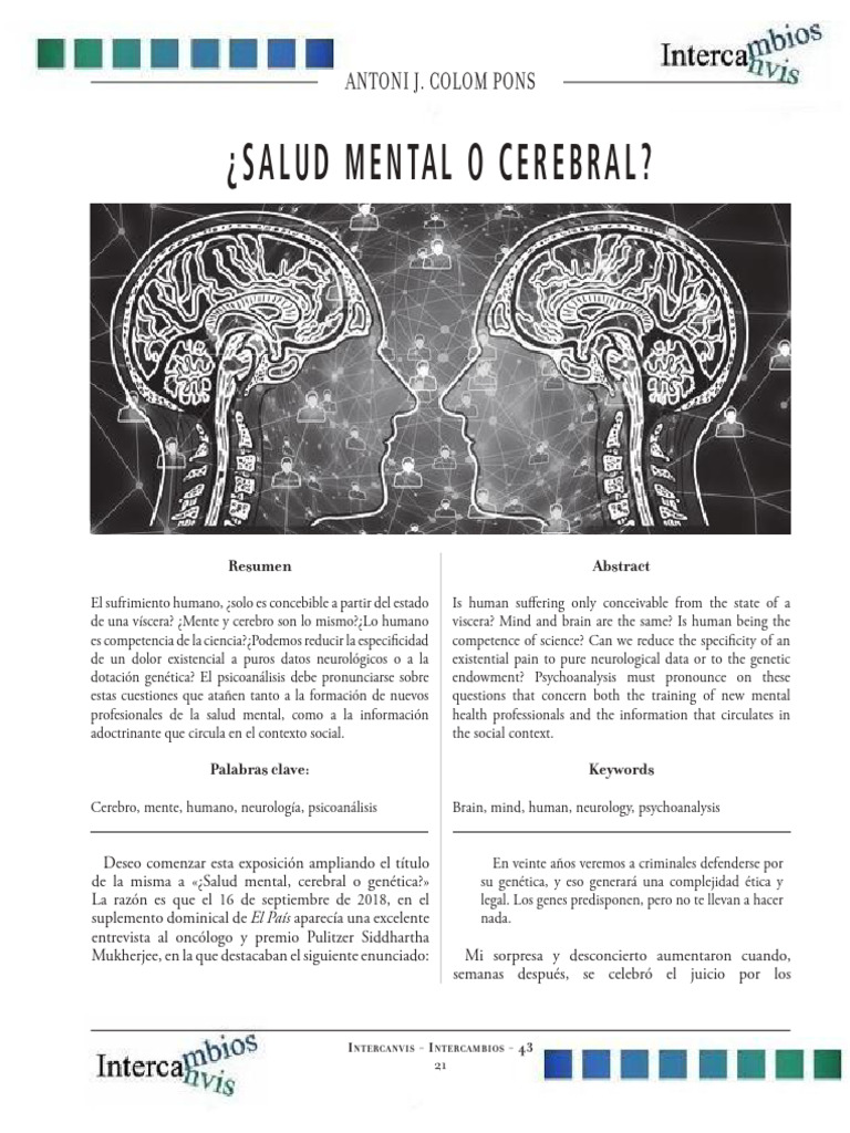 Salud Mental Cerebral | PDF | Mente | Jacques Lacan