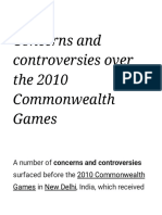 Concerns and Controversies Over The 2010 Commonwealth Games - Wikipedia