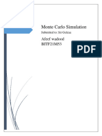 BITF21M510 Assigment MonteCarlo Simulation