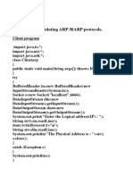 Write A Code Simulating ARP /RARP Protocols