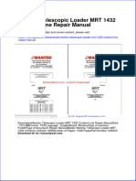 Manitou Telescopic Loader MRT 1432 Comfort Line Repair Manual