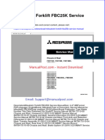 Mitsubishi Forklift Fbc25k Service Manual