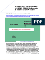 Mitsubishi Forklift Rb14 Rb16 Rb16c Rb20 Rb20h Rb25 Rb25h Schematic Operation Maintenance Service Manual