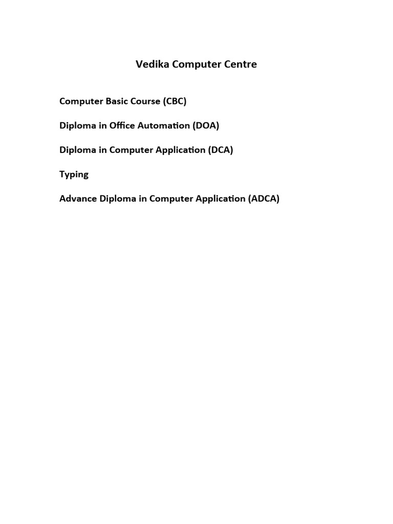 Computer Basic Course | PDF