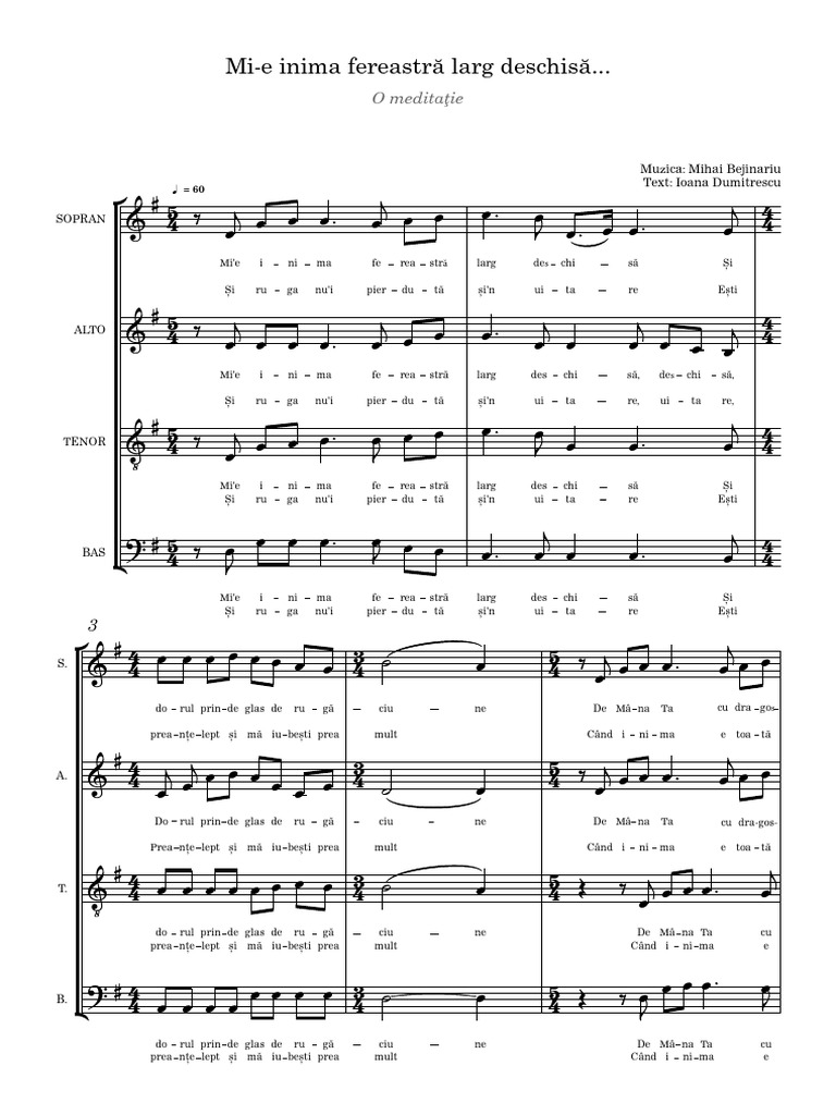 Mi E Inima Fereastra Larg Deschisa PDF