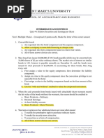 Quiz 4 Dilutive Securities and EPS