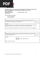 Level 3 Electrical Installation Exam Answers | PDF | Electrical Wiring ...