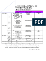 Ruta de Trabajo Diciembre