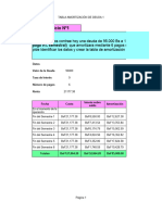 Práctica - Evaluada Tablas de Amortización de Deudas y Fondo de Amortización