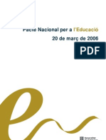 Pacte Nacional Per A 20 de Març de 2006: L'educació