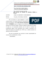 Informe #038 - Permiso de Recojo de Biocontaminados