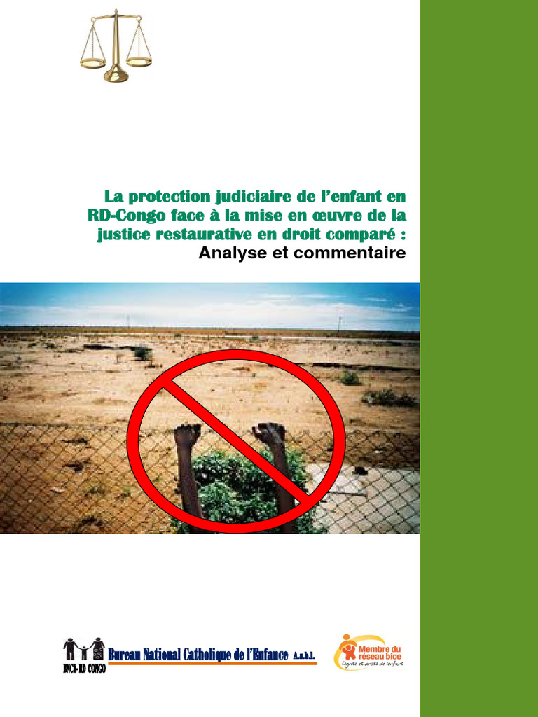 Justice restaurative pour enfants en RDC | PDF | Justice | Crime et ...
