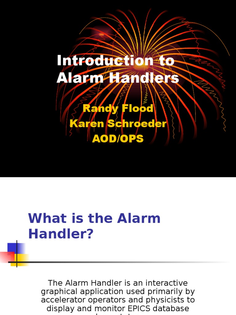 Overview of Alarm Handlers | PDF | Engineering Tolerance | Databases