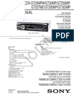 Service Manual: Fm/Am Compact Disc Player FM/MW/LW Compact Disc Player FM/MW/SW Compact Disc Player