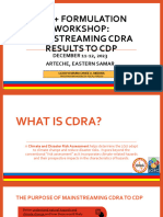 ARTECHE - MAINTSREAMING CDRA TO CDP (Autosaved)