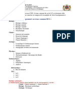 Liste Des Modules Du Tronc Commun BCG