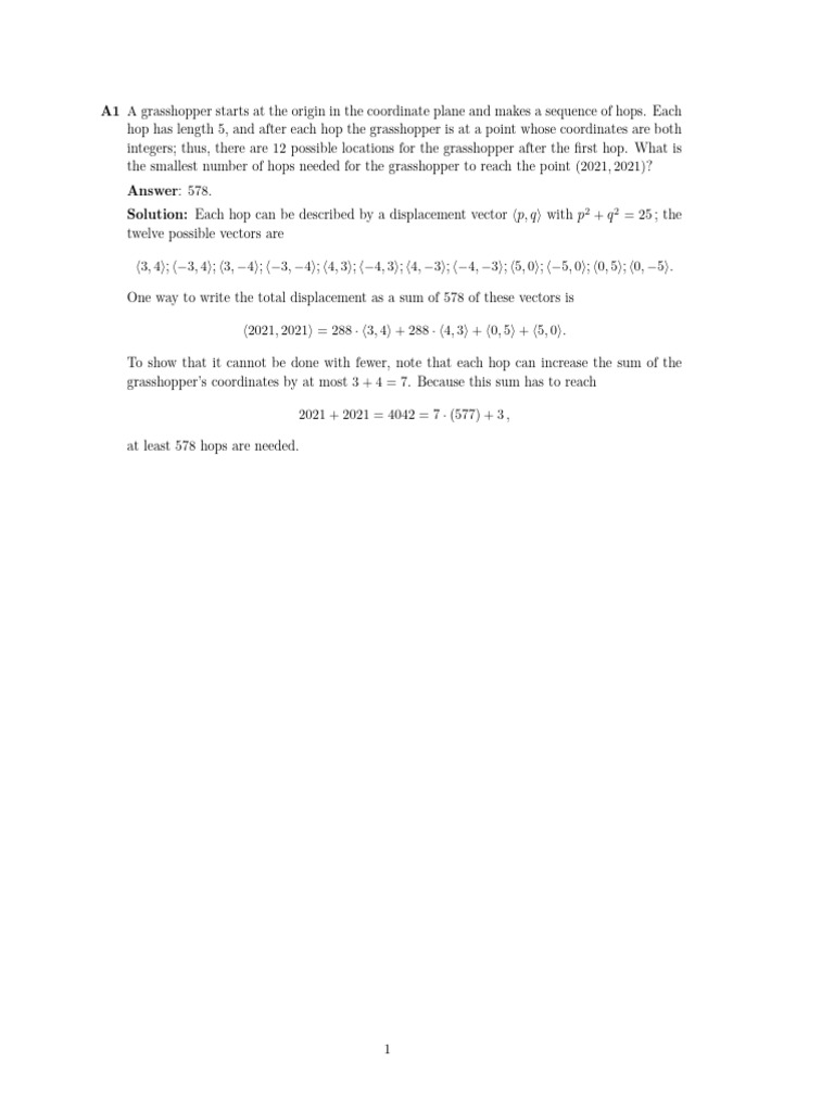 Grasshopper Hops and Limits in Calculus | PDF | Mathematics | Algebra