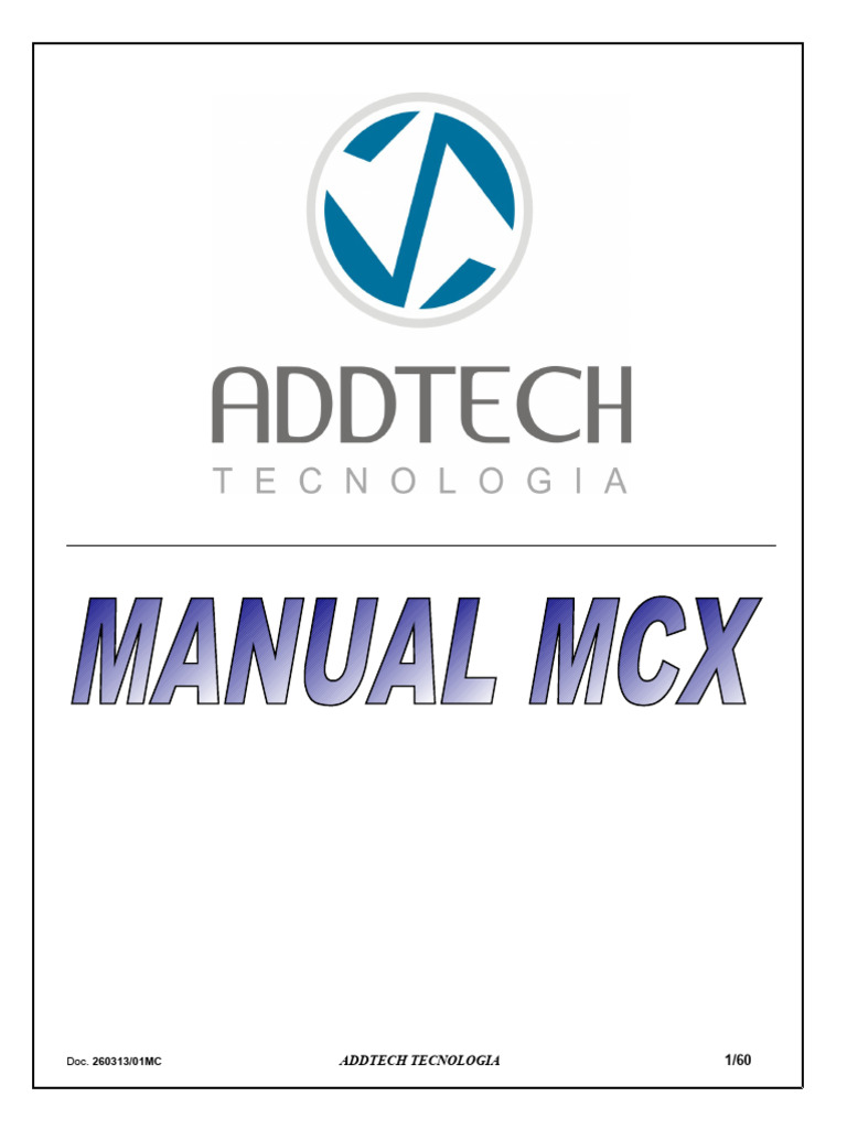 Manual de Instalação do Comando MCX | PDF | Fonte de energia | Rede de ...