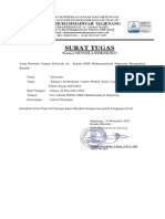 Surat Tugas Mengisi Pembekalan Umum