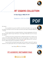 DR Rahul Rajeev Short Essays