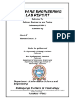 Software Engineering Lab Report: Siddaganga Institute of Technology