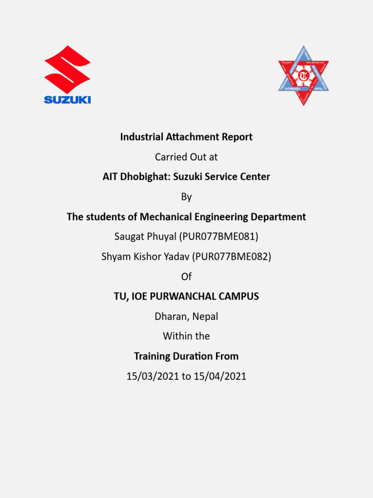 a-report-on-industrial-attachment-at-ait-dhobighatj-suzuki-service