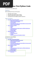 Incomplete Note of Lab Python Program